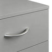 HOMCOM Three-Drawer Simple Bedside Table - Grey – view 10