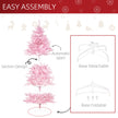 6ft pink artificial Christmas tree – image 6