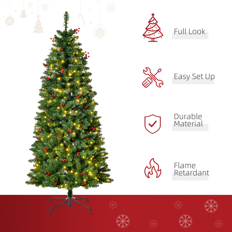 5ft pre-lit pencil Christmas tree – image 4