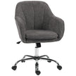 HOMCOM Snow Flannel Office Chair - Grey