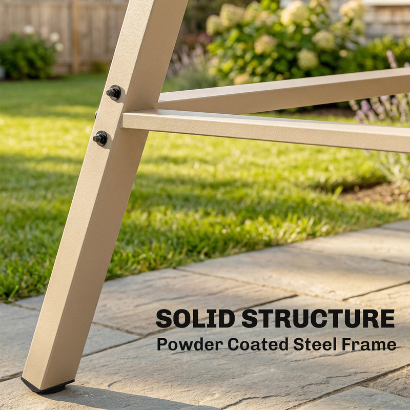 Beige 3-seater swing seat – image 4