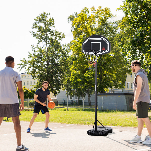 Black adjustable basketball hoop – image 2