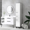 190 cm tall white bathroom cabinet – image 2