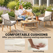 Cream rattan sofa set – image 7