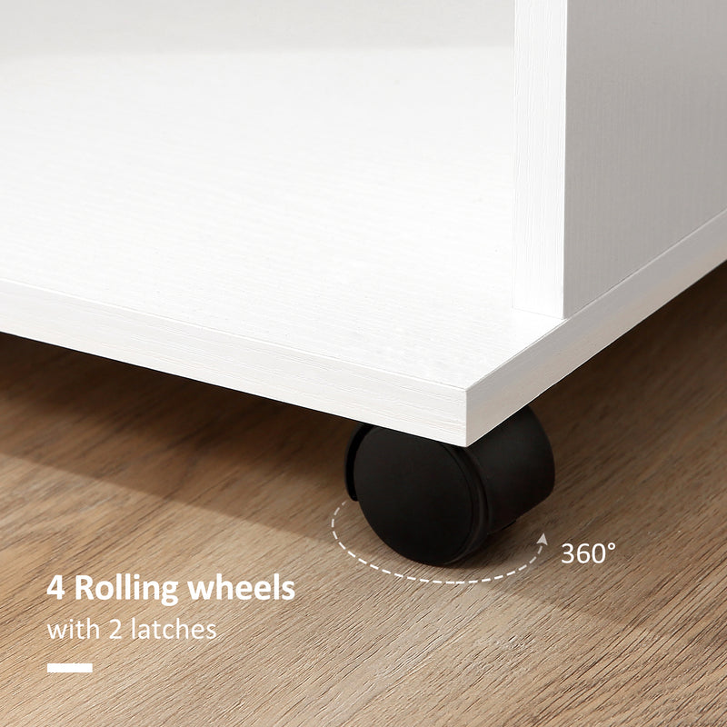 White open wardrobe on wheels – image 5