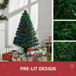 4ft fibre optic Christmas tree with star topper – image 5