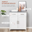 White 2-drawer bathroom cabinet – image 4