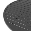 Black slatted steel table – image 6