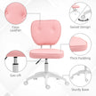 Pink armless vanity chair – image 5