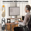 Reversible L-shaped desk – rustic brown – image 6