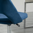 Vinsetto Armless Velvet-Feel Office Chair - Dark Blue – view 8