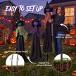 120cm Set of 3 Light-Up Witches Holding Hands – Outdoor – image 6 of 9