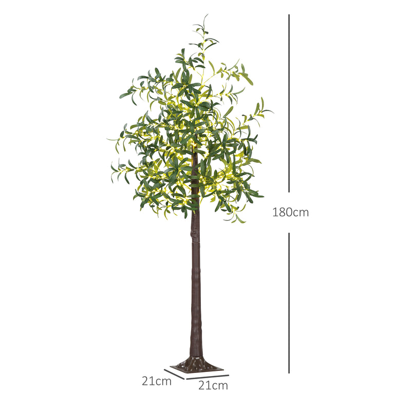 Height diagram of the 180cm artificial olive tree