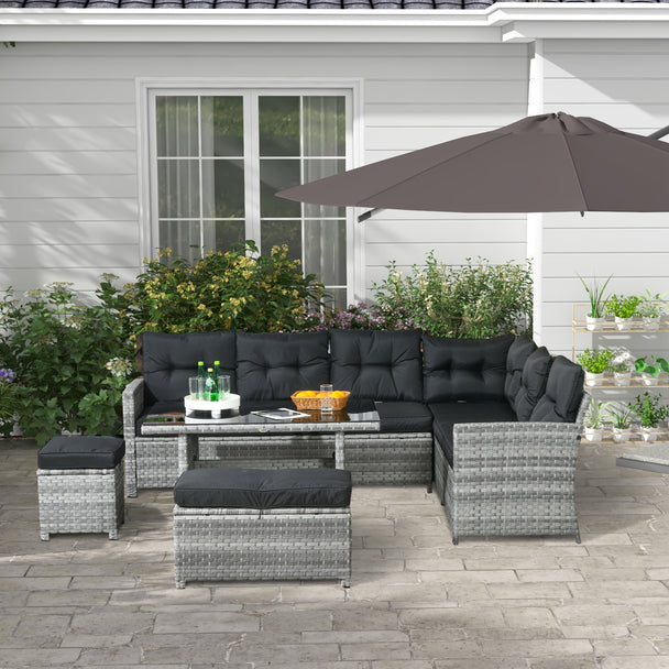 5-piece rattan corner sofa set – image 2