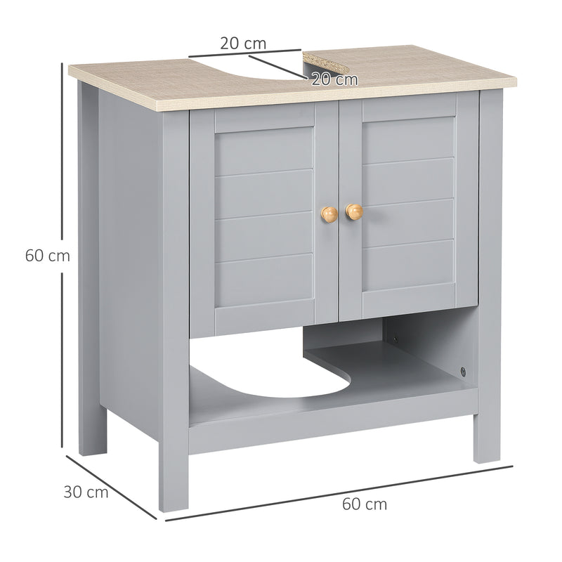 Grey under sink cabinet with legs – image 4
