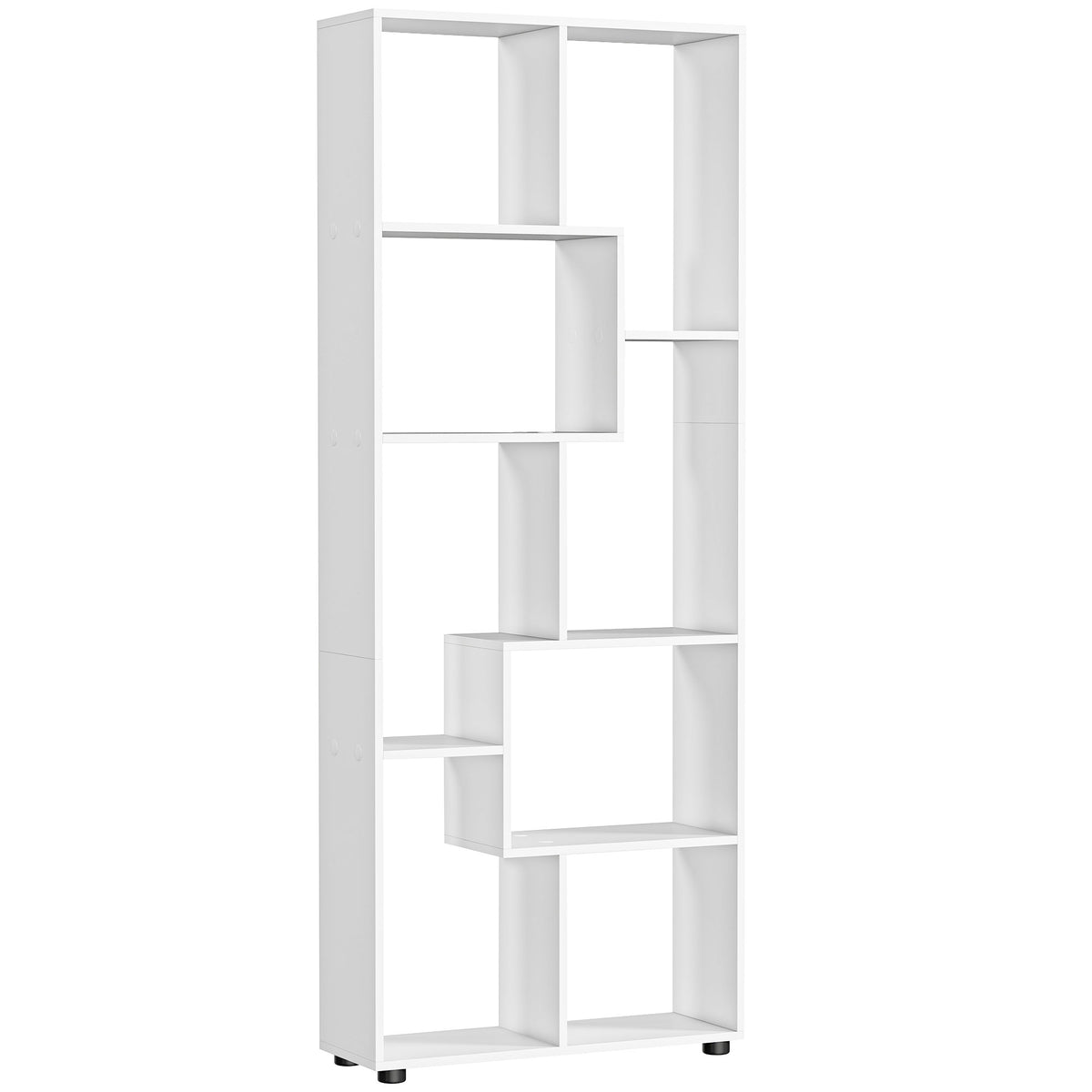 178 cm 8-Cube Tall Room Divider Bookcase – White