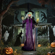 6ft Animated Witch with Glowing Eyes & Sound – image 8 of 9