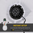 Built-in fan for inflating the display