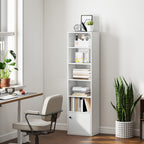 6-Tier 156 cm Tall Bookcase - White