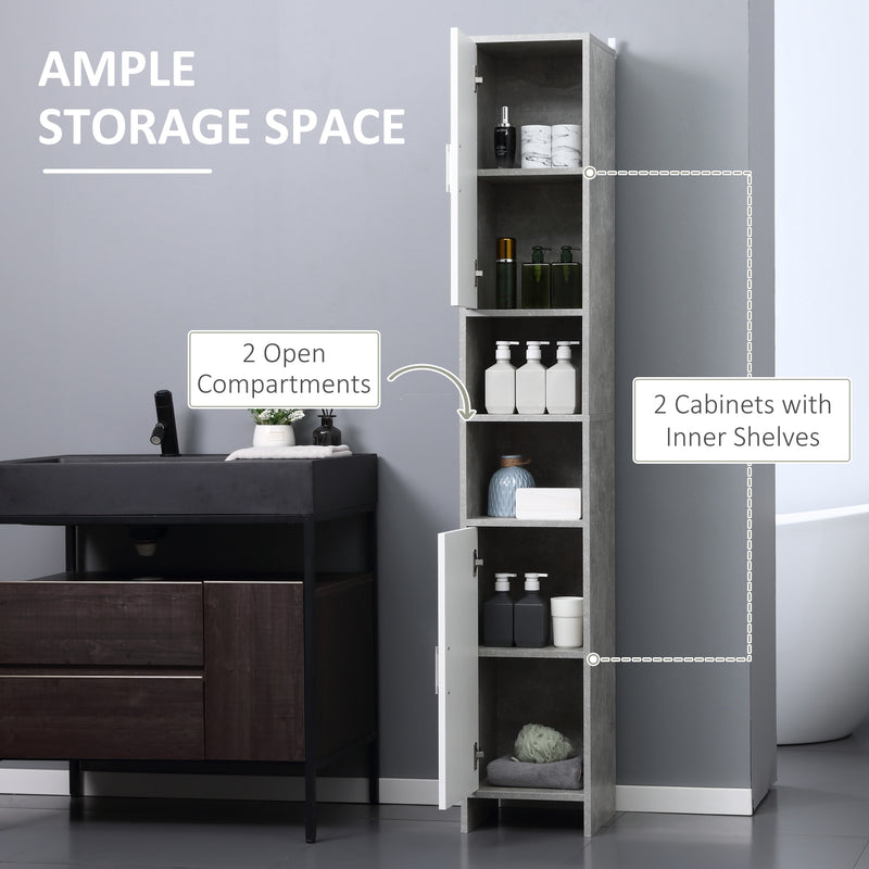 Slim tall bathroom cabinet – image 4