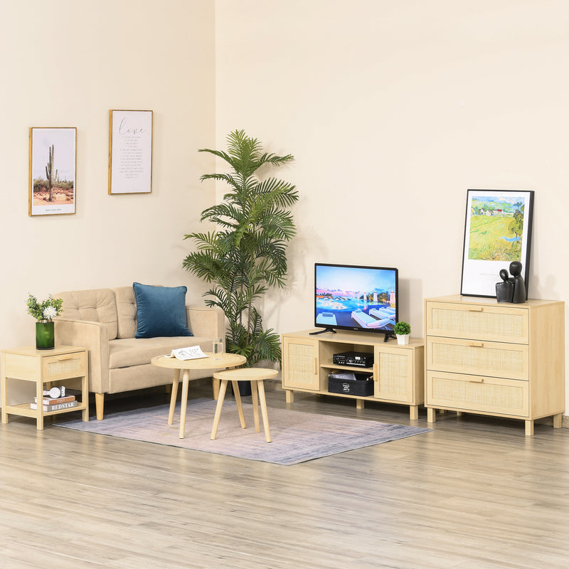 Rattan drawer bedside table – image 8