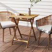 Folding acacia wood garden table – image 8