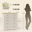 10-drawer fabric chest with side pockets – image 3