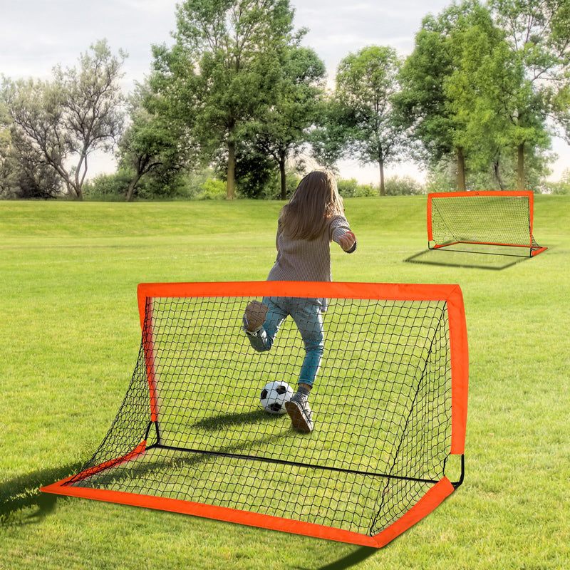 Set of 2 folding football goals – image 2