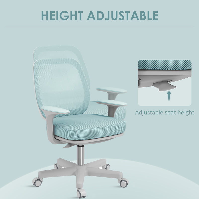 Vinsetto 44-56cm Mesh Back Office Chair - Light Green – view 5