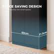 HOMCOM 120 cm Tall Storage Cabinet Cupboard, 3-Tier File Organiser Wooden Filing Cabinet, Black – view 4