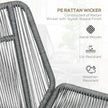 Rattan armchair and footstool set – image 4