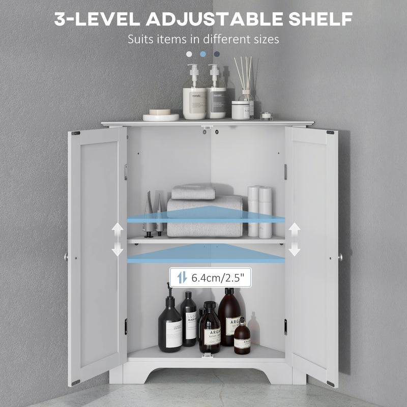 Corner bathroom floor cabinet – image 5