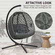 Double hanging egg chair – image 5