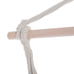 Outsunny Outdoor Hanging Rope Chair with Cotton Rope, Garden Hammock Chair with Wooden Support Bar Cotton Cloth – view 7