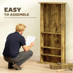360 CD Storage Unit - Rustic Brown