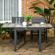 Beige extending garden table – image 2