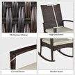 Brown rattan rocking chair – image 6