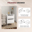2-drawer fabric bedside chest – image 6