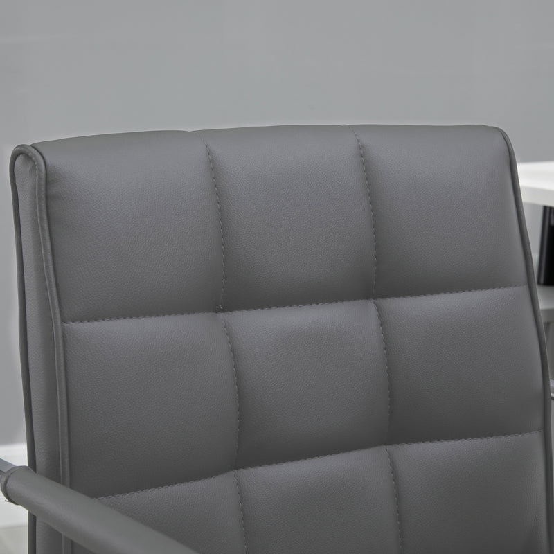 Mid-back faux leather desk chair – image 8