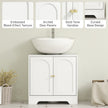 Under sink cabinet with arched doors – image 7