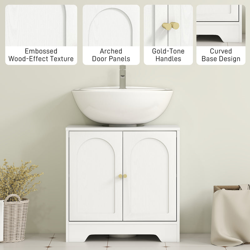 Under sink cabinet with arched doors – image 7