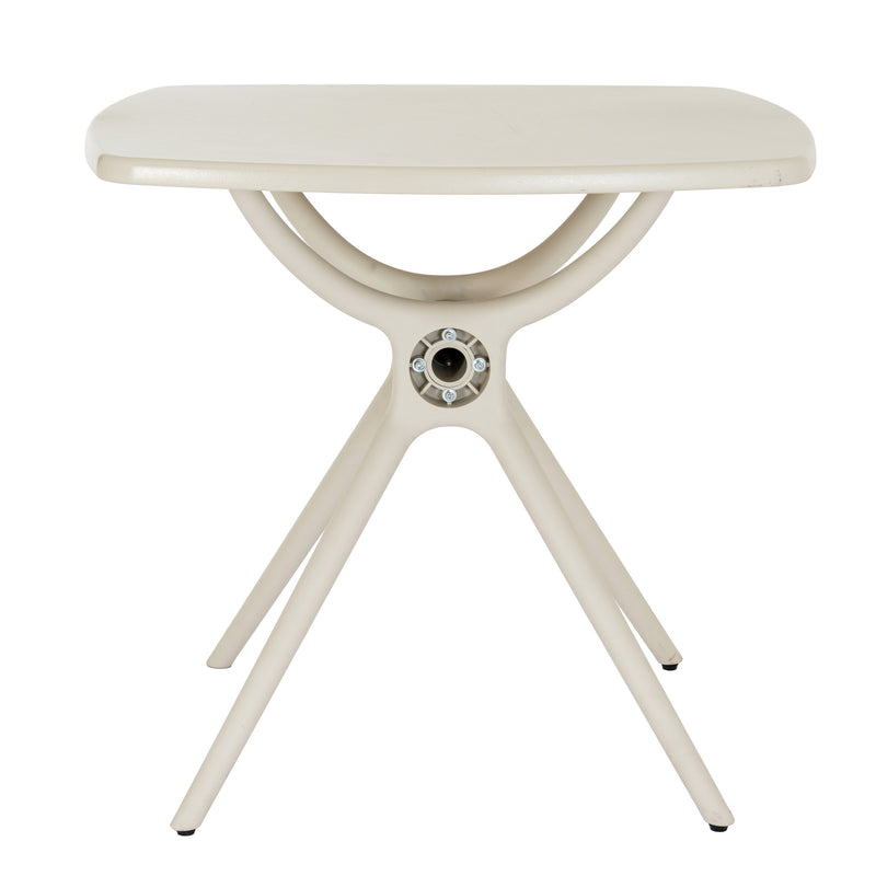 Alto table base showing the curved legs and central hub
