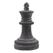 Amalfi charcoal grey king chess piece ornament, front view