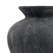 Close-up of the weathered charcoal grey surface