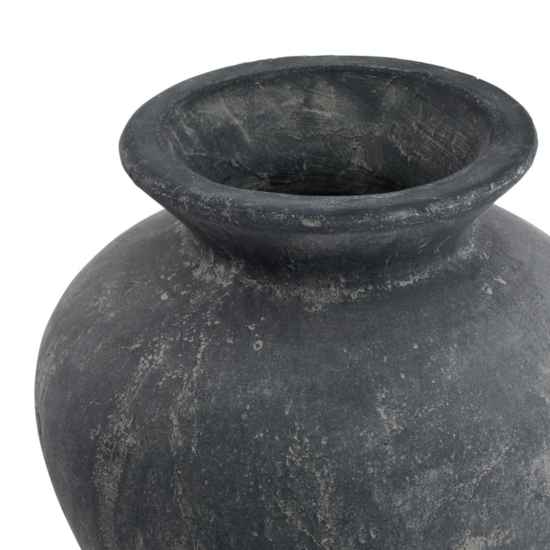Close-up of the Amalfi vase's flared rim and neck