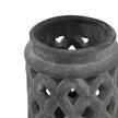 Close-up of the top rim and lattice of the grey lantern