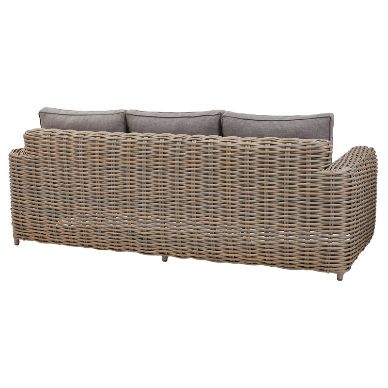 back of the Amalfi three-seater sofa