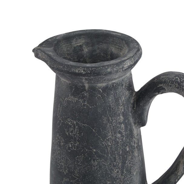Close-up of the pinched spout and handle