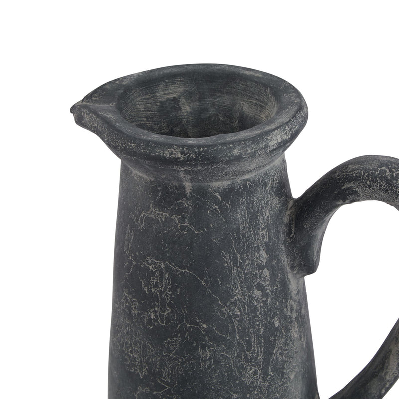 Close-up of the pinched spout and handle