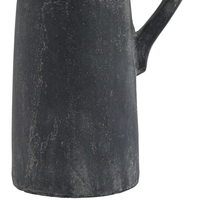 Close-up of the weathered matt grey texture